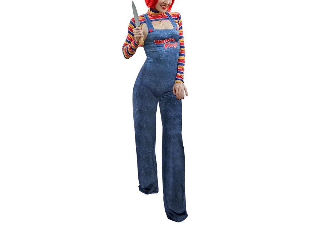 Conjunto de Traje de Boneca Chucky Halloween | S/MARCA