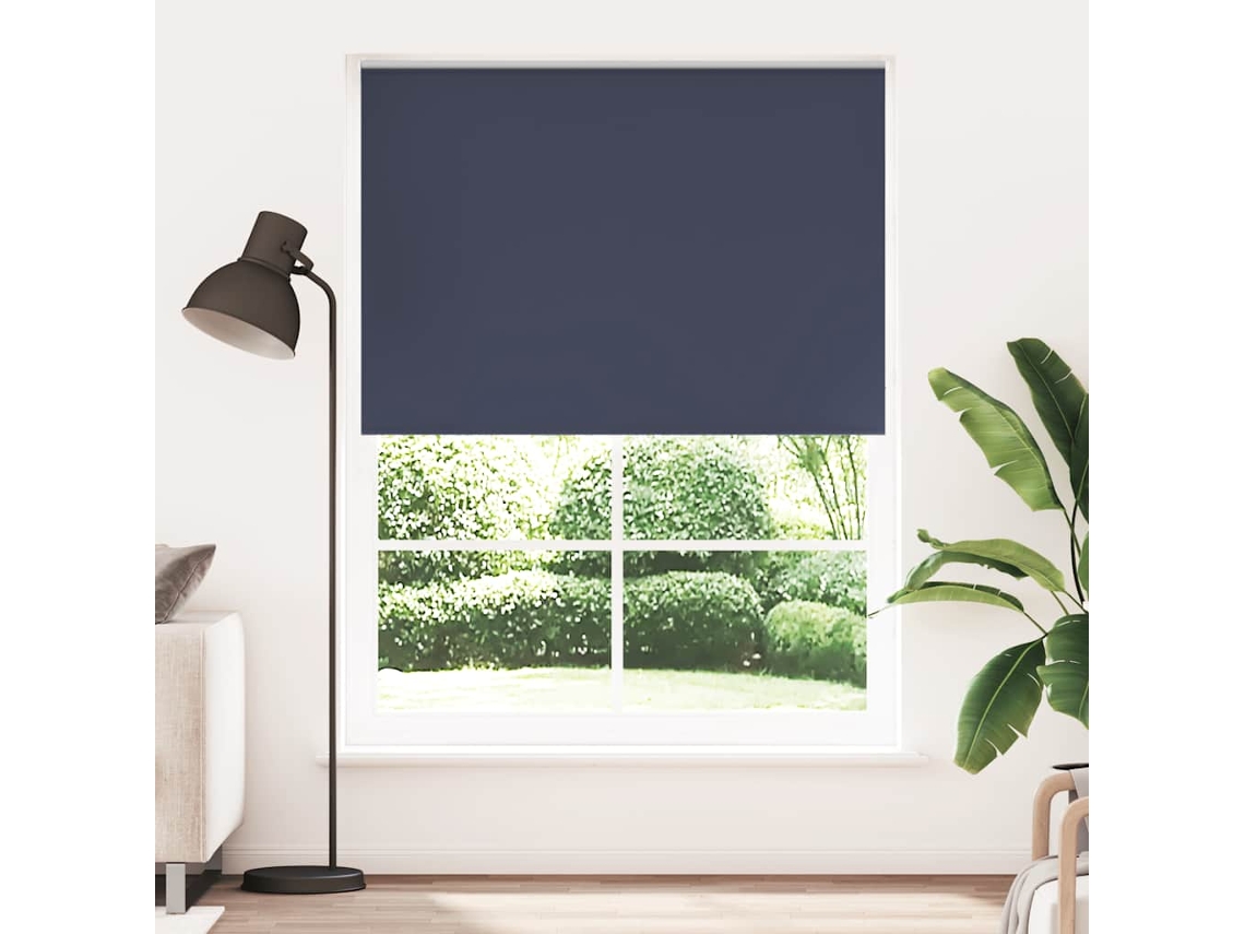 Vidaxl Cortina De Rolo Blackout, 164,4 X 230 Cm, Largura Do Tecido 160 Cm, Cor Náutica.