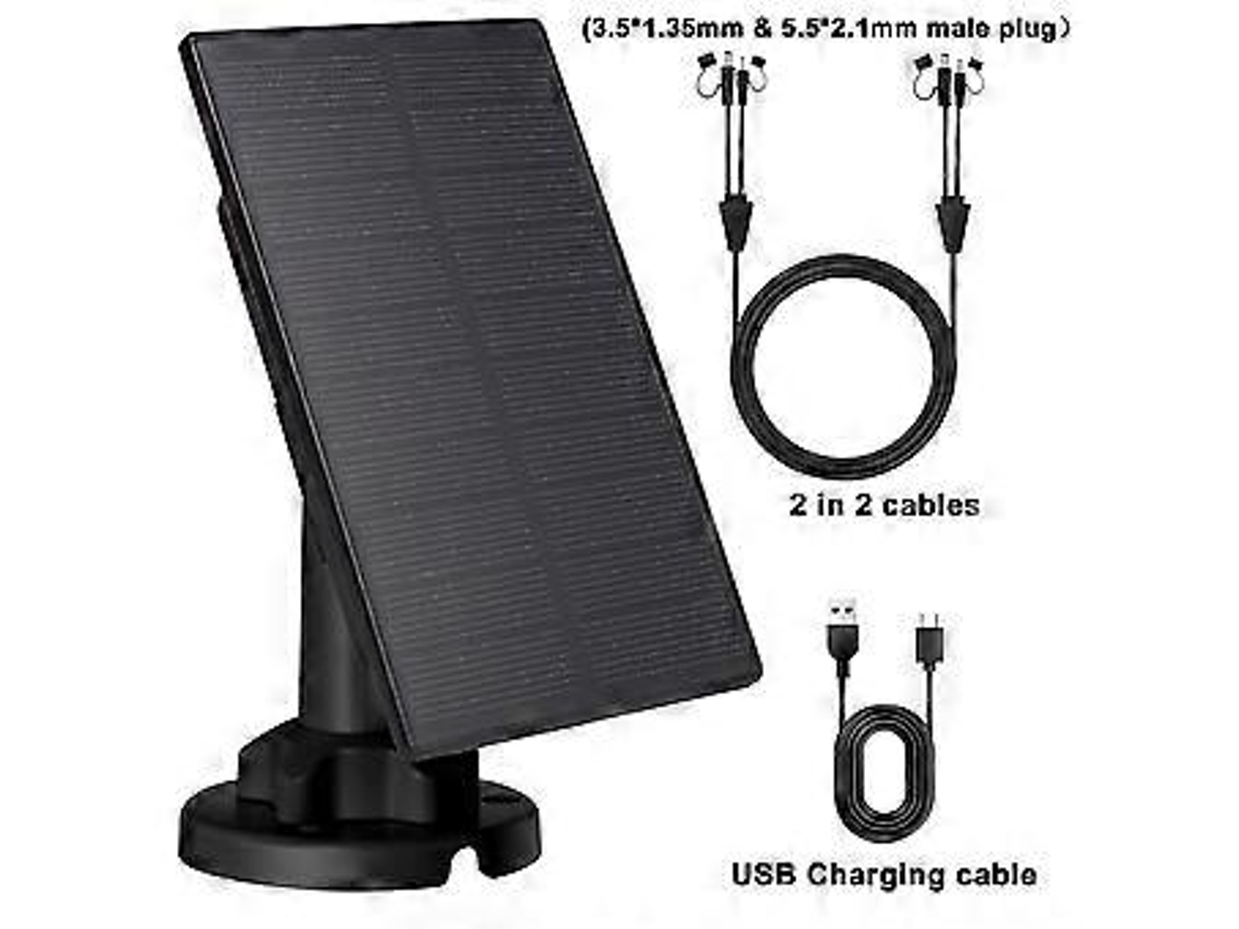 Painel Solar 12v/1a 6v/2a Micro Usb Carregador Solar Tipo C Para Ambientes Externos Painéis Solares Para Sistema De Câmera De Segurança Slowmoose