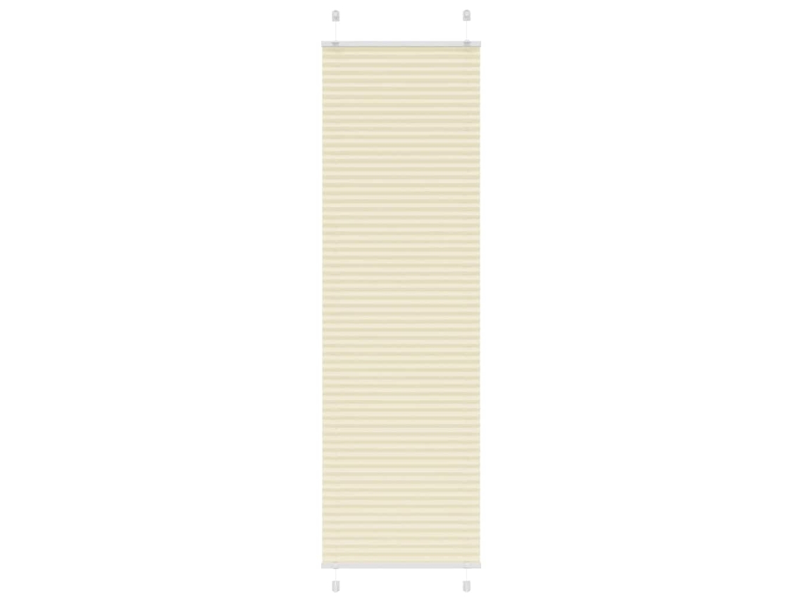 Vidaxl Creme Plissada Cega 55x200 Cm Largura Tecido 54,4 Cm Poliéster