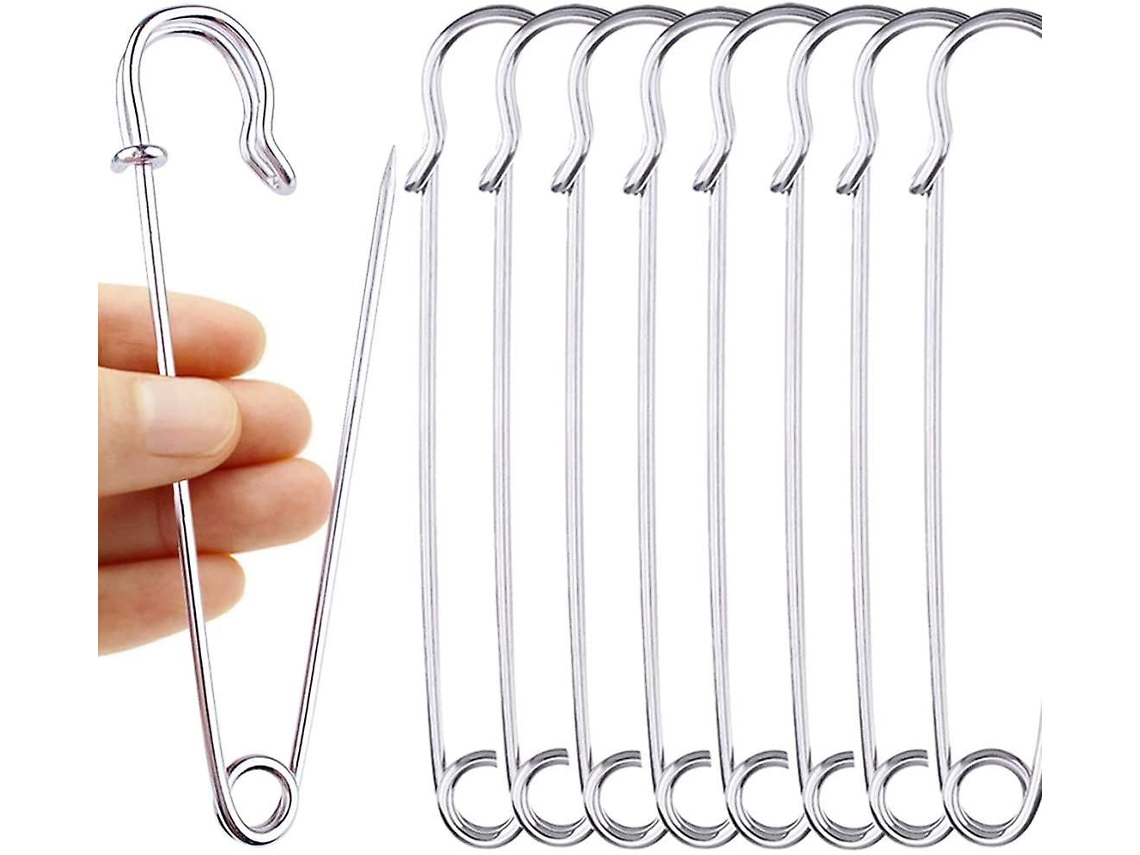 20 Alfinetes De Segurança Grandes De 10 Cm (4 Polegadas), Alfinetes Para Patchwork, Agulhas Extra Grandes, Alfinetes Resistentes Para Carpete.