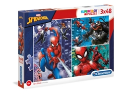 Puzzle Spiderman 3X48 Peças Clementoni