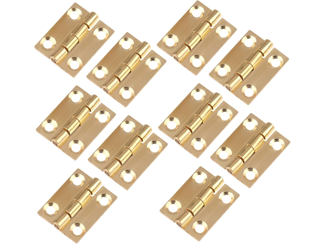 Mikikit Conjunto De 10 Pequenas Latão Para Armários Com Design