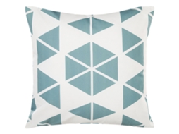 Cojín De Exterior Beliani Rigosa De Tela Blanco 45x45x12