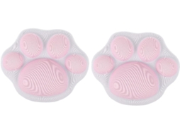 Conjunto De 2 Apoios De Pulso Para Mouse Em Silicone Com Design De Gato, Almofada Ergonômica Antider Gokoco