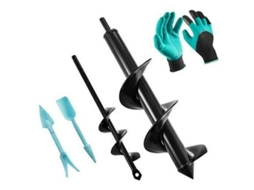 Broca De Jardim Com Broca Auger Ø80 E Ø40 Ferramenta De Jardim Para Furo Plantio Mudas E Bulbos