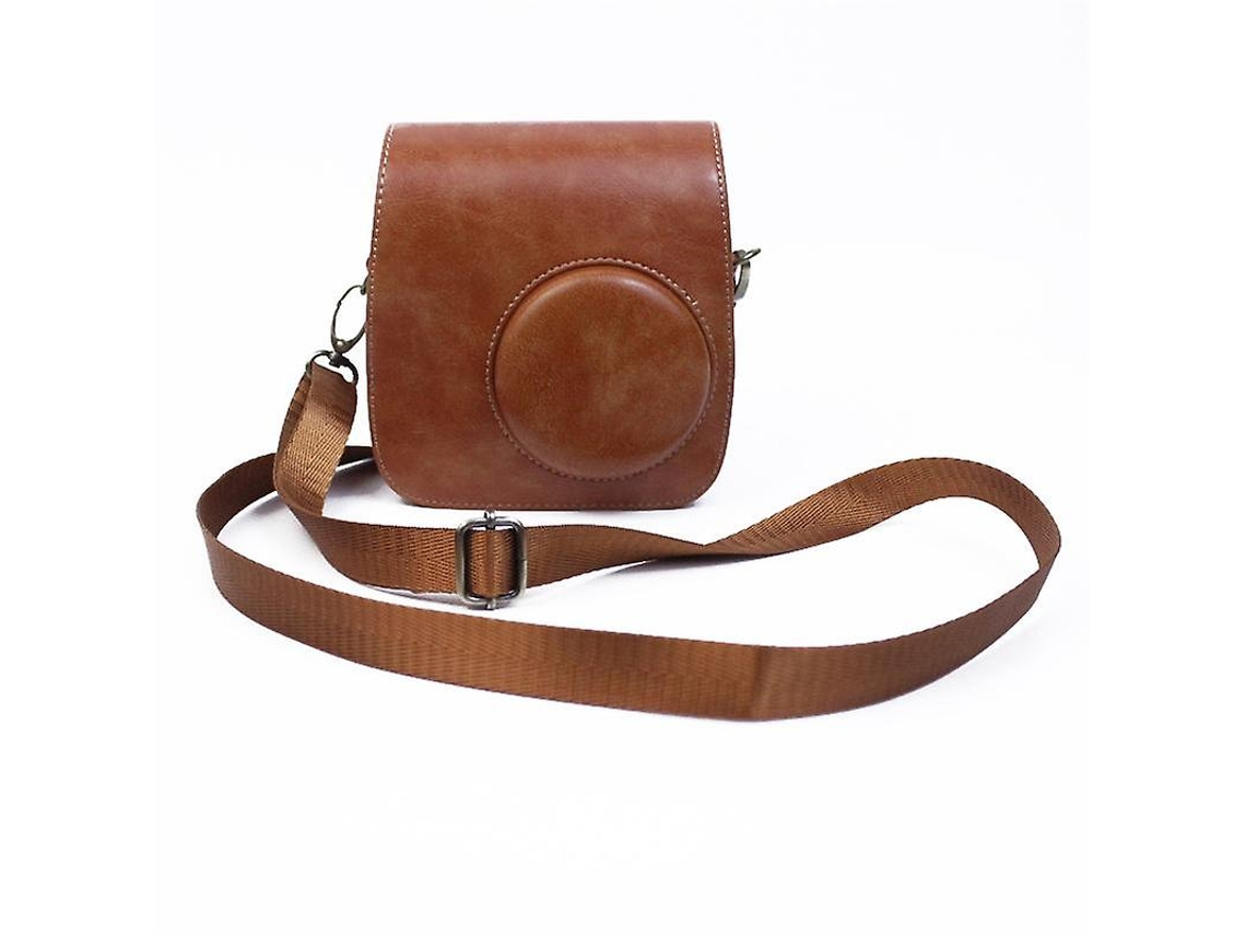 Bolsa Para Câmera Instantânea Para Fujifilm Instax Mini 7, Bolsa De Couro Pu Com Alça De Ombro Brilvibera