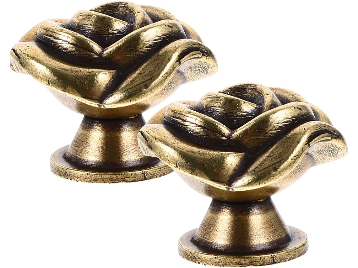 Uonlytech 2 Peças Puxadores De Gaveta Vintage Para Armário, Guarda Roupa, Móveis De Cozinha