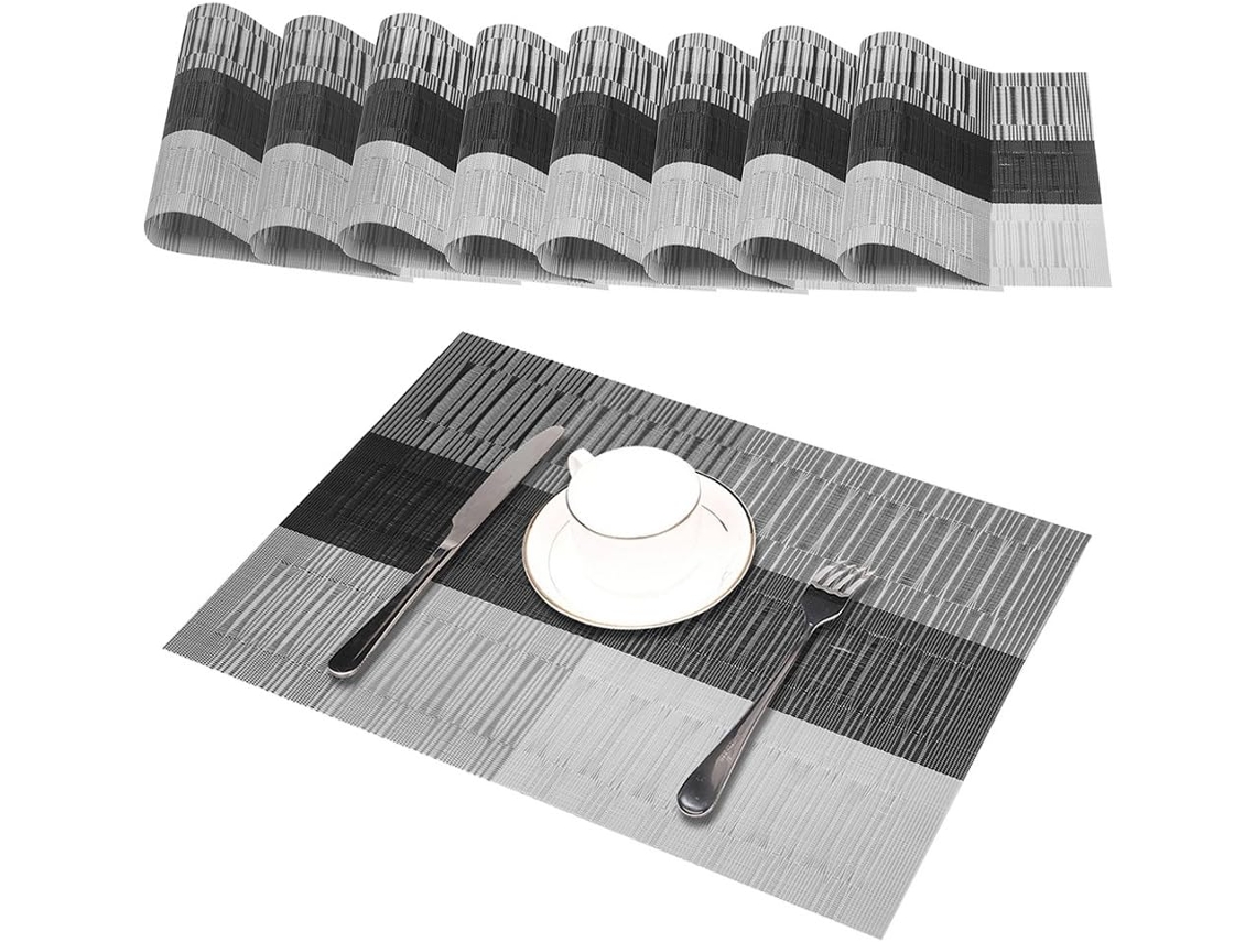 Descanso para Pratos Conjunto de 8 Jogos de Mesa Lavável e Resistente Ao Calor NEVEANCE