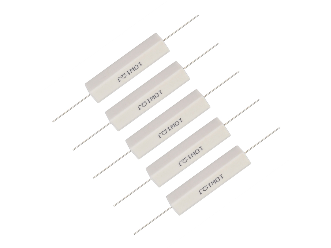 Aetheria kit de 10 Resistores de Cimento 10w 1 Ohm para Divisor de Alto falante Cerâmico