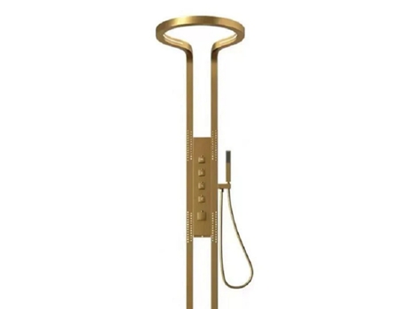 Coluna De Duche Circular Multijacto Gold Zbm4future Building Materials