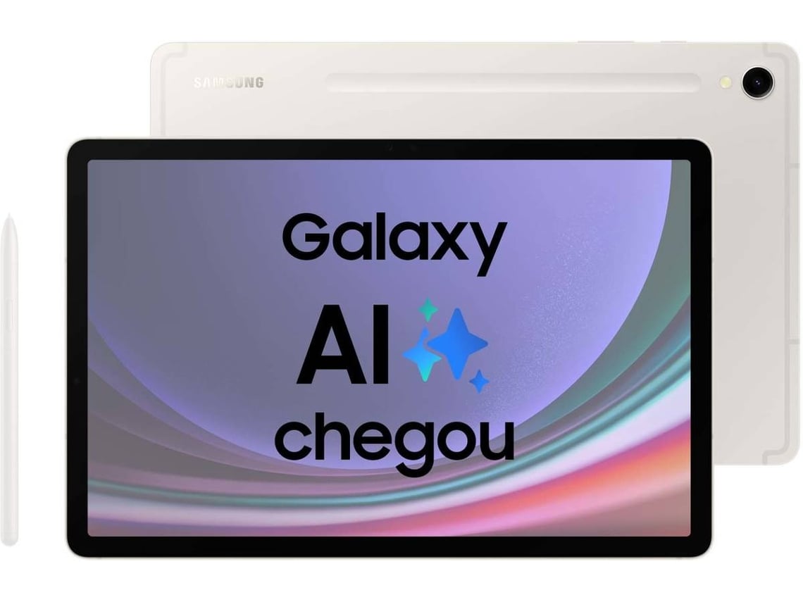 Tablet SAMSUNG Galaxy Tab S9 (11'' - 128 GB - 8 GB RAM - Wi-Fi - Bege)