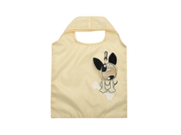 Bolsa Dobrável para Uso Doméstico, Ideal para Compras, Reutilizável e com Estampa de Animais Yu GOKOCO (bege (1 Unidade)