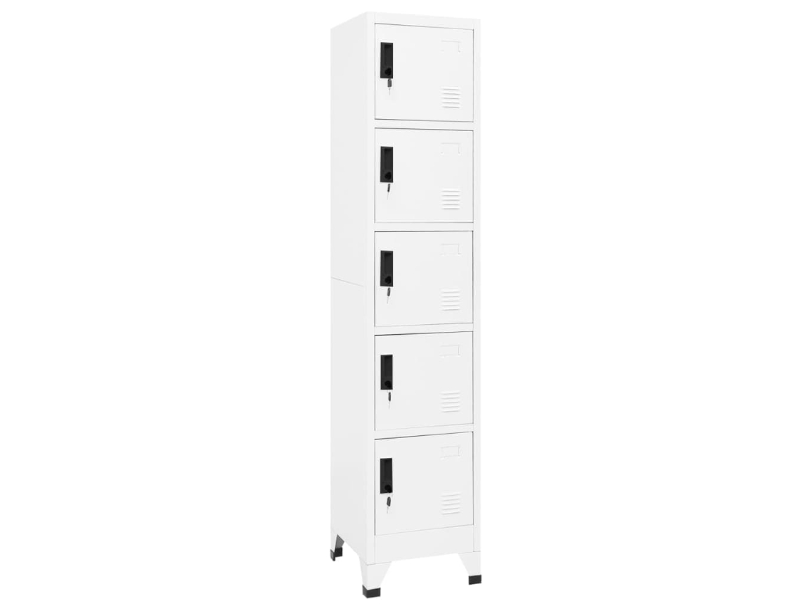 Vidaxl Cacifo 38x40x180 Cm Aço Branco