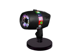Projetor Com 12 Padrões De Imagens, Show Luzes Laser Deslumbrante, Lâmpada Projetora Para Uso Externo Em Festas Fim Ano. Aquaforge
