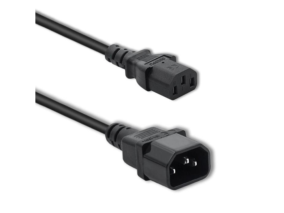 Cabo de Alimentação QOLTEC C13 C14 para Computador e Servidor, 1,8 M