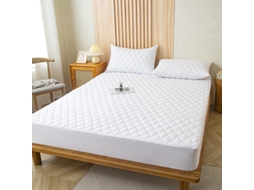 Protetor De Colchão Impermeável Czhhmart( Fitted Sheet) 200cmx220cm (com Par De Fronhas) Branco