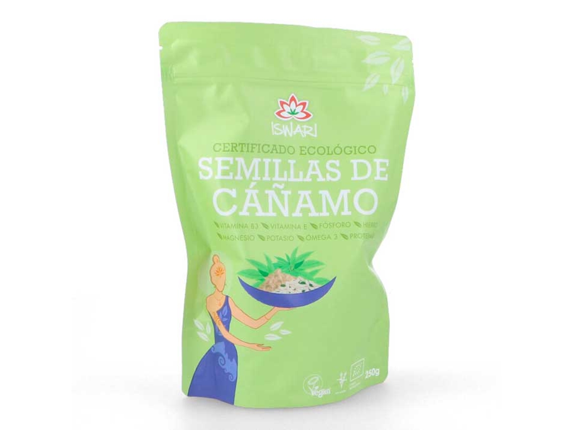 Chá ISWARI Sementes De Cânhamo Orgânicas Sem Casca (250 g)