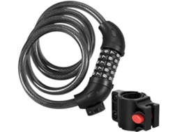 Cadeado Para Bicicleta, Cadeado De Corrente De Aço Com Combinação De 5
