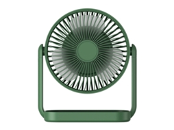 Ventilador Mini Recarregável Silencioso 3 Lâminas Verde Vintage