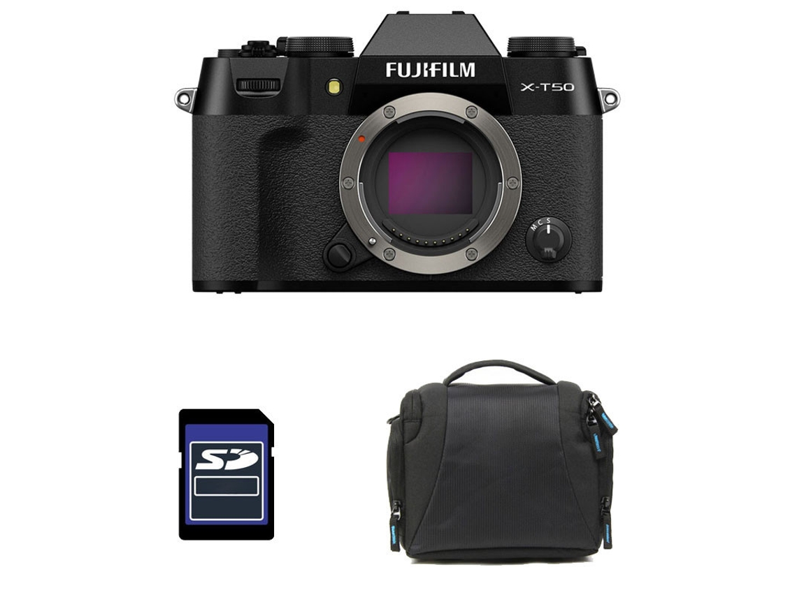 X t50 Preta + Bolsa + Cartão Sd de 8gb FUJIFILM