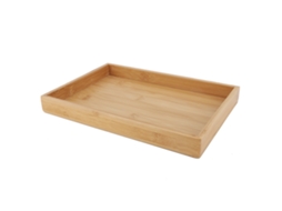 Ronjoe-bandeja De Bambu Retangular Japonesa Para Servir Comida Frutas 28x19.5x3cm