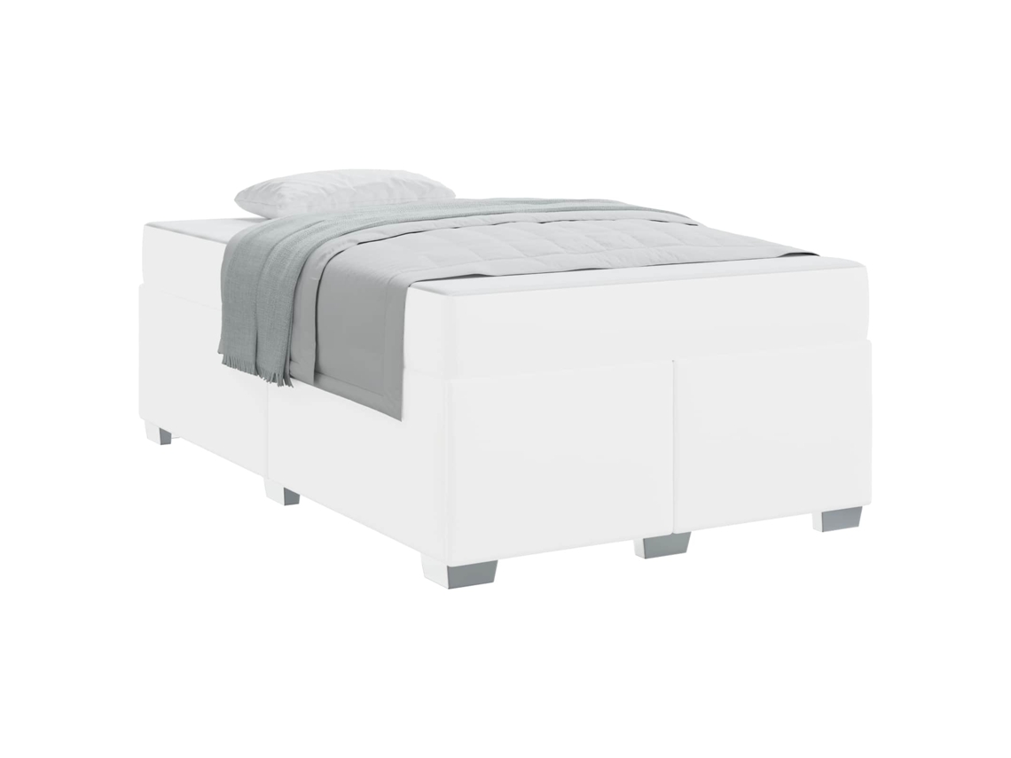 SYFAX™ Estrutura da Cama com Colchão Branco 120 X 200 Cm Tecido