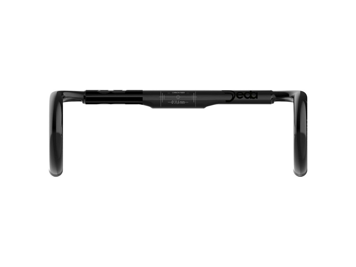 Guiador de Carbono Superzero Rs Aero Dcr Prateado 31.7 Mm / 440 Mmdeda
