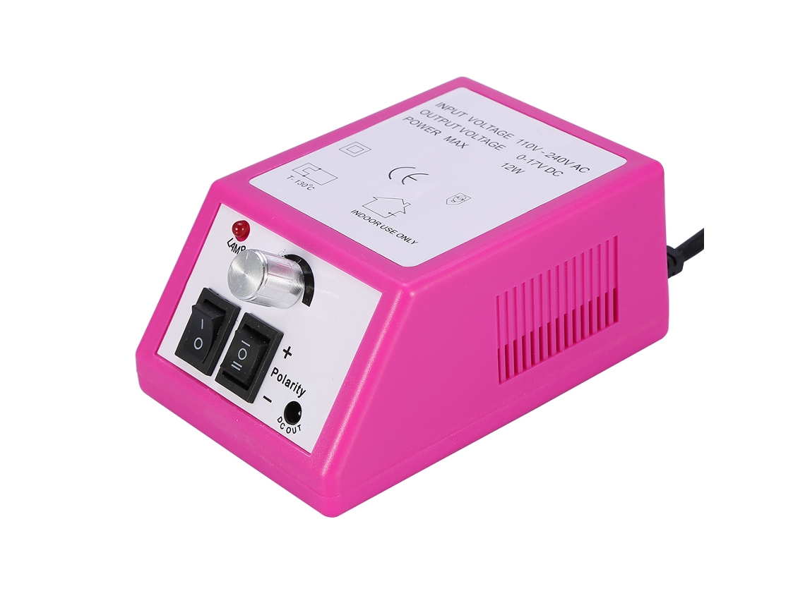 Máquina Eléctrica De Unhas Para Manicura E Pedicura Kit De Broca De Lixamento (vermelho Rosa)