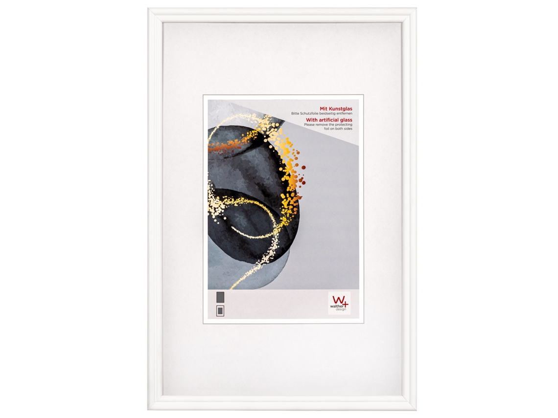Select Wooden Frame 13X18 Cm White Artifical Glass