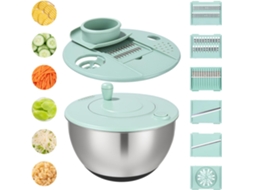 Centrifugadora De Salada Em Aço Inoxidável Com Tampa Para Lavar E Secar Legumes