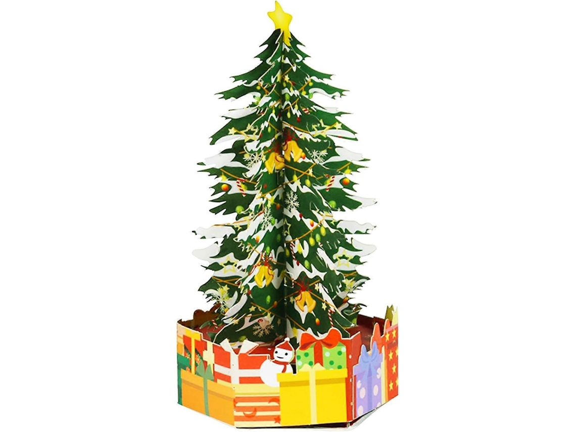 Cartão De Natal Pop Up Com Design De Amor 3d Aquaforge (árvore De Natal 2)