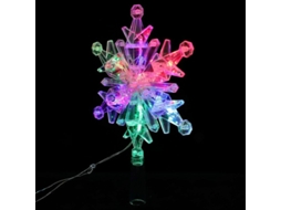 Topo de Árvore de Natal, Luz Decorativa, Floco de Neve, 29x20x3.5cm, Prata