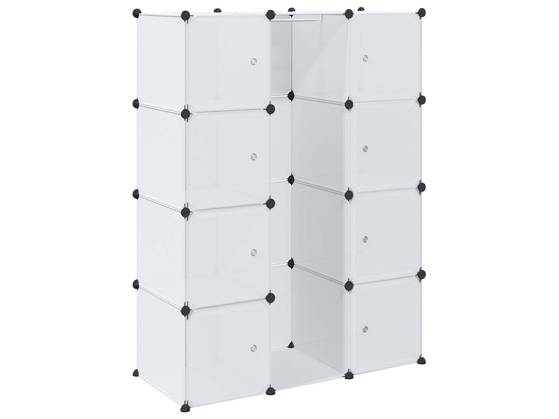 Conjunto 1 Modular Storage,modular Storages Vidaxl Branco Plástico (n/a)