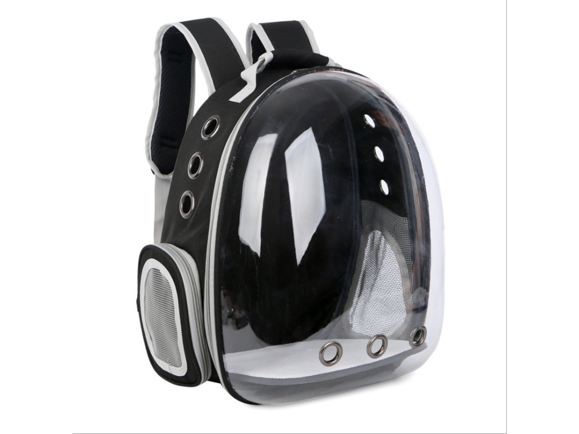 Mochila de Transporte para Pássaros e Papagaios AQUAFORGE portátil preta