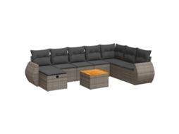 Garden Sofa Set, Garden Sofa Sets Vidaxl Cinzeto Rattan / Vime (n/a)