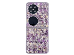 Capa De Celular Com Textura De Tecelagem De Cores Ilusórias