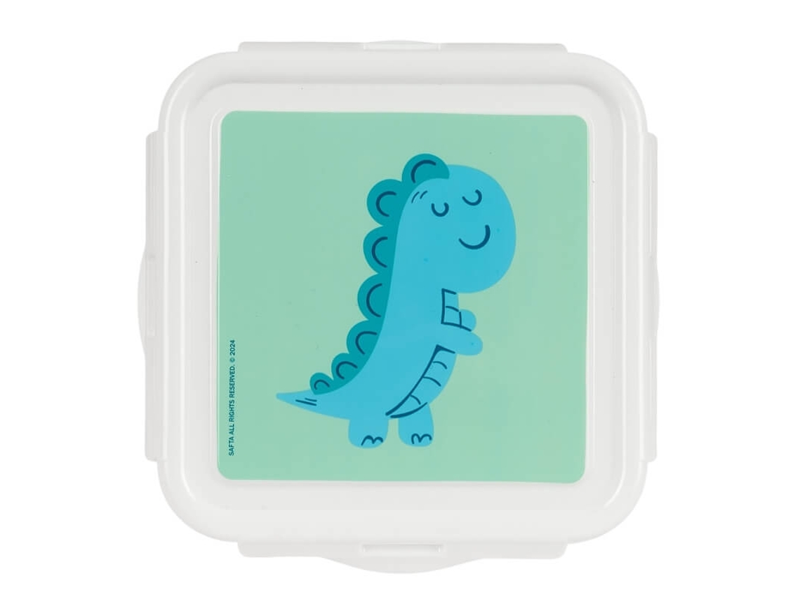 Caixa Para Lanche Pré Escolar Safta Dino Verde