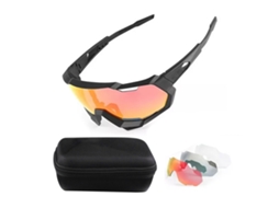 Óculos de sol polarizados para ciclismo, proteção UV, à prova de vento, para homens e mulheres | S/MARCA