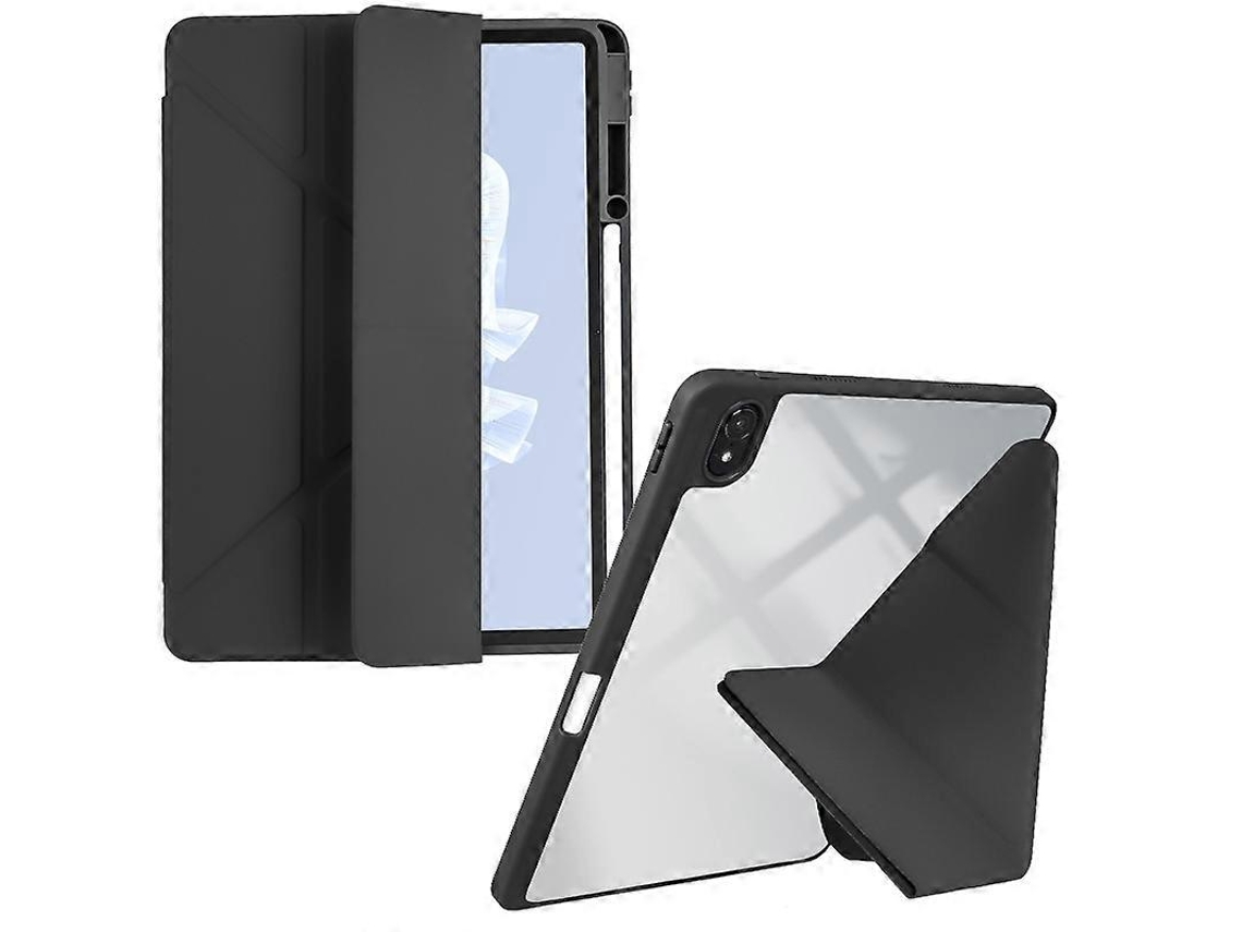 Capa para tablet de couro sintético transparente e acrílico Webake