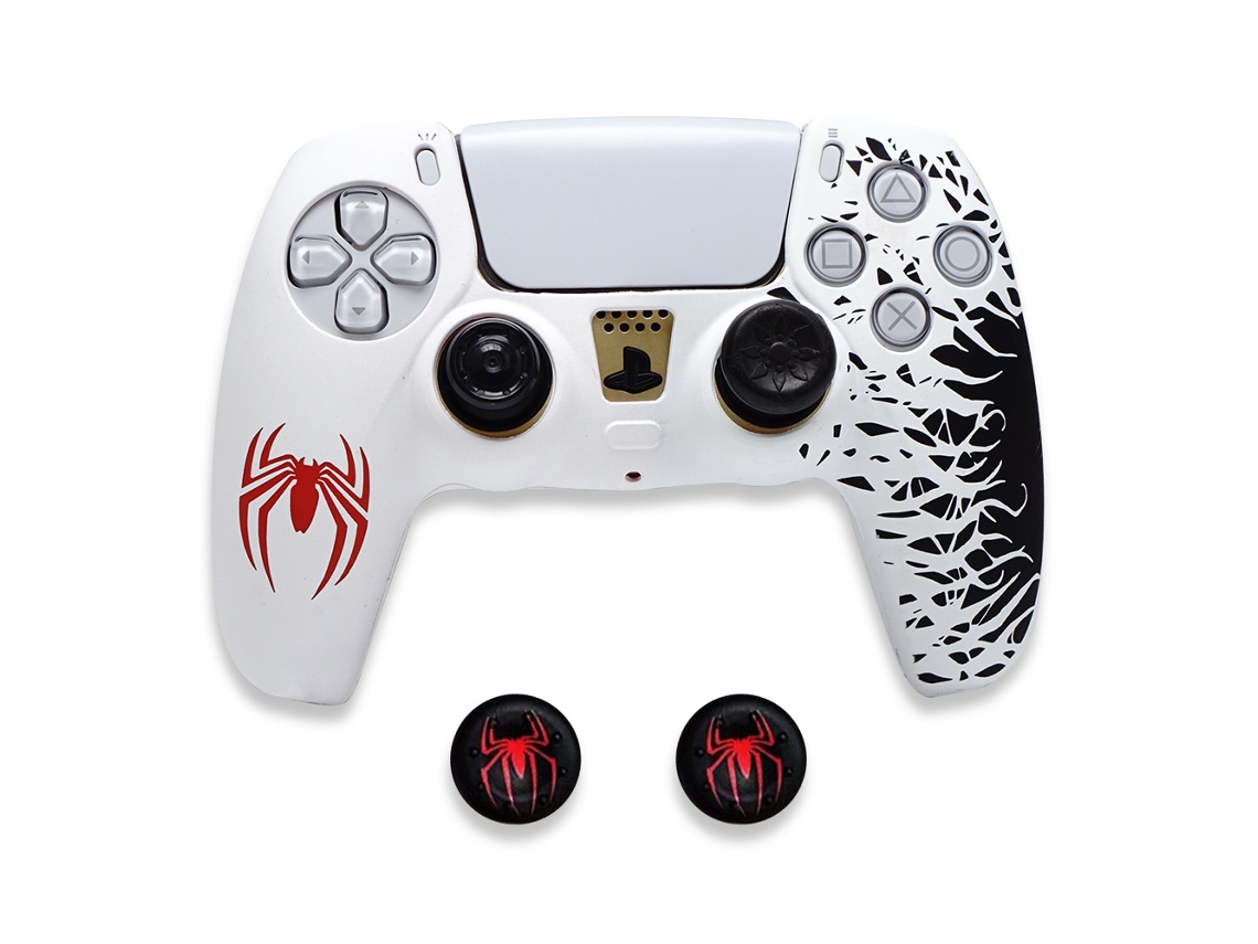 Capa Comando Para Ps5 Capa De Silicone Antiderrapante Para Controle De Videogame Com Capa Para Joystick (branca) Cuich