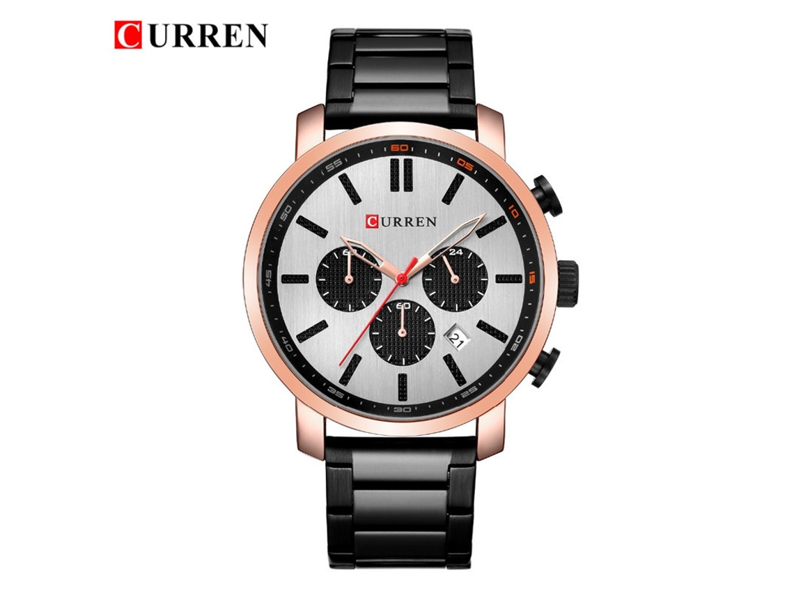 Relógio Masculino MDUG Casual de Quartzo com Pulseira de Aço Inoxidável, Simples para Negócios