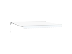 Toldo Retrátil Elétrico Branco 4,5 × 3 M VIDAXL
