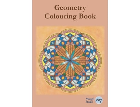 Livro Geometry Colouring Book Relaxing Colouring With Coloured Outlines And Appendix Of Virtue Cards De Musigfi Studio (inglês)