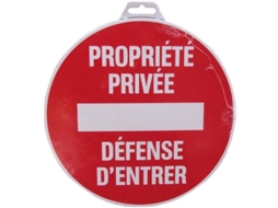 Placa De Proibição Redonda 300mm Propriedade Privada Novap 4061368