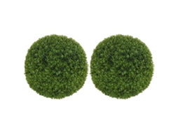 Conjunto De 2 Bolas De Buxo Artificiais, 40 Cm, Plantas Artificiais De Plástico, Bolas De Buxo Para Decoração De Escritório. Zkaka