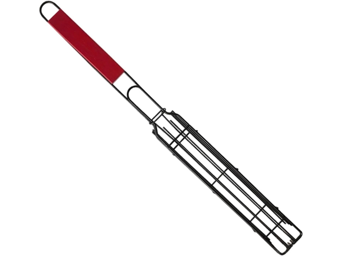 260937 Pinça De Madeira Antiaderente Para Churrasco E Grelhar