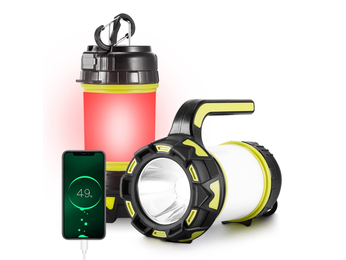 Lanterna Led Recarregável 1000lm Para Camping,6 Modos,ipx5 Impermeável Ideal Para Ar Livre,pesca,caminhadas E Emergências Btforus