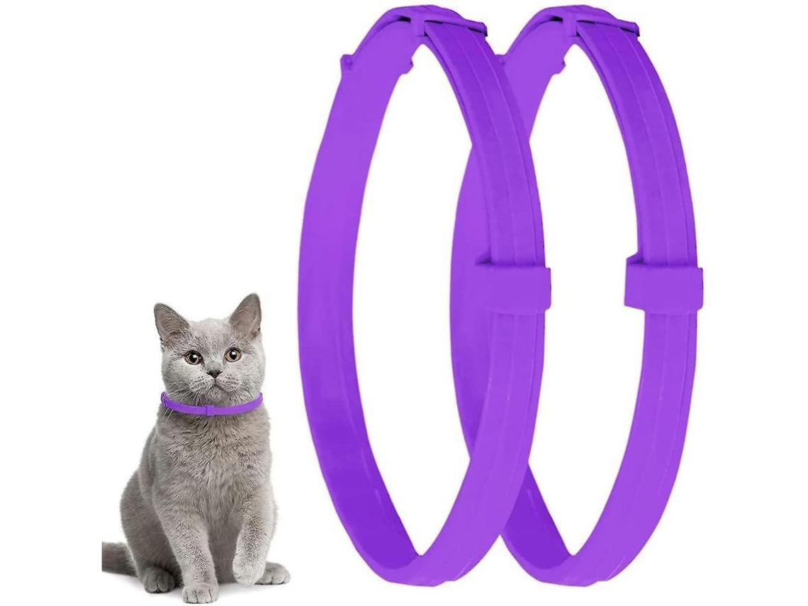 2 Colares Antipulgas Para Gatos Com 8 Meses, Colar Antipulgas Ipz Para Gatos Impermeável E Ecológico