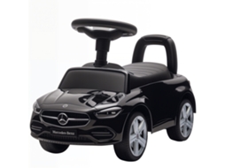 Carro Andador Para Crianças Mercedes-benz Classe C Com Buzina Volante Sons De Motor E Espaço De Armazenamento 65x28x39 Cm Preto